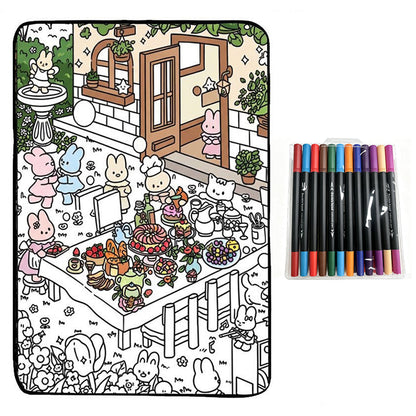 🥳2026 HOT SALE🥳💞Family Bonding DIY Drawing Blanket