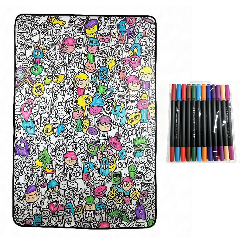 🥳2026 HOT SALE🥳💞Family Bonding DIY Drawing Blanket