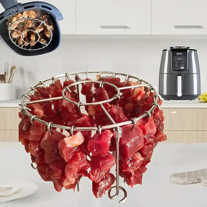 💖LAST DAY SALE!!💖✨Stainless Steel Round Oven Grill with Skewer