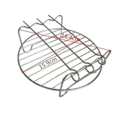 💖LAST DAY SALE!!💖✨Stainless Steel Round Oven Grill with Skewer