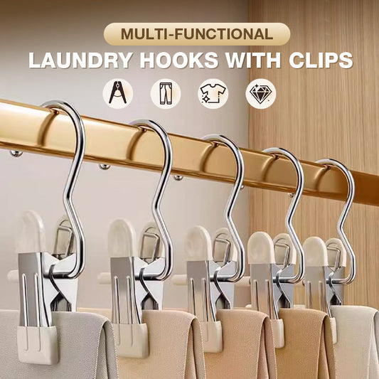 📢📢50% OFF !! ⏰Multi-functional Laundry Hooks with Clips
