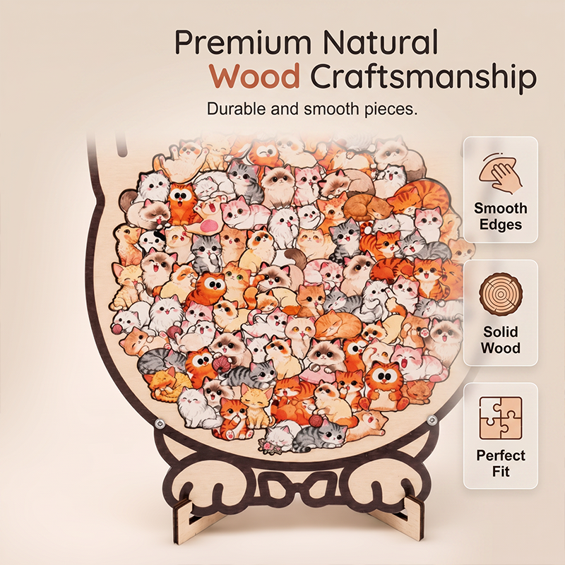 📢📢50% OFF !! ⏰Wooden Animal Stacking Puzzle
