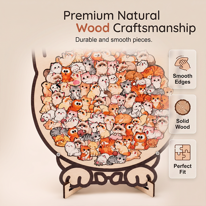 📢📢50% OFF !! ⏰Wooden Animal Stacking Puzzle