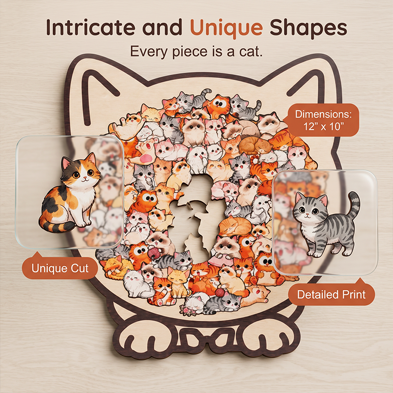 📢📢50% OFF !! ⏰Wooden Animal Stacking Puzzle