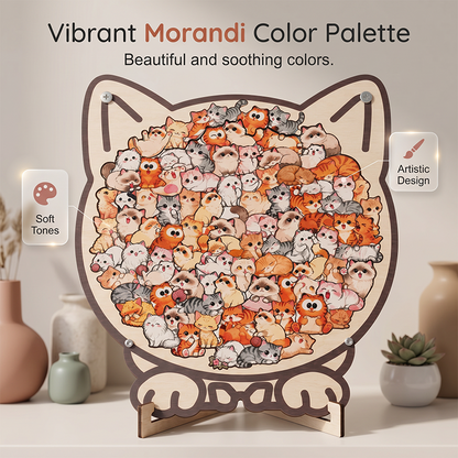 📢📢50% OFF !! ⏰Wooden Animal Stacking Puzzle