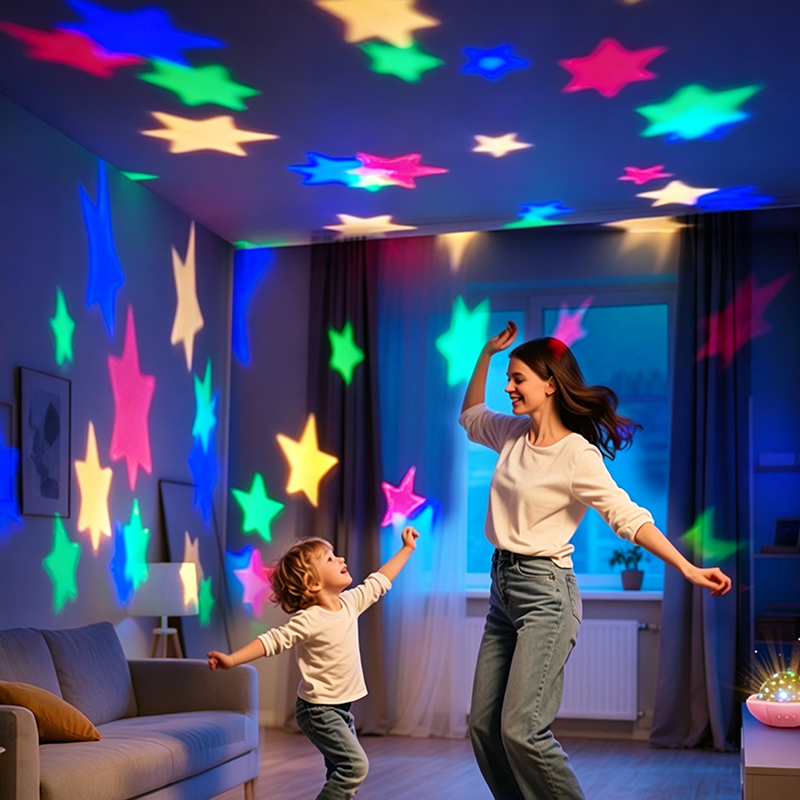 📢📢50% OFF !! ⏰2-in-1 Galaxy Projector Night Light with Projection Films