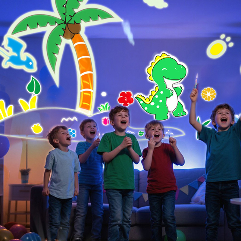 📢📢50% OFF !! ⏰2-in-1 Galaxy Projector Night Light with Projection Films