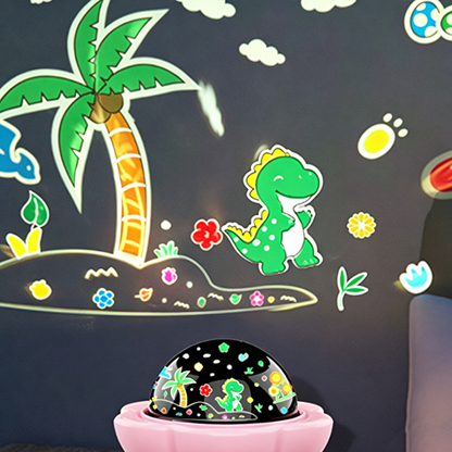 📢📢50% OFF !! ⏰2-in-1 Galaxy Projector Night Light with Projection Films