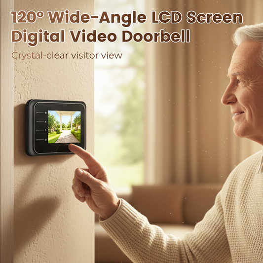 ⏳Limited-time 49% Off⏰120° Wide-Angle LCD Screen Digital Video Doorbell