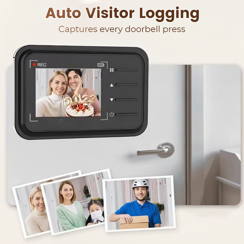 ⏳Limited-time 49% Off⏰120° Wide-Angle LCD Screen Digital Video Doorbell