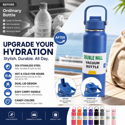 📢📢50% OFF !! ⏰Premium Stainless Steel Insulated Tumbler