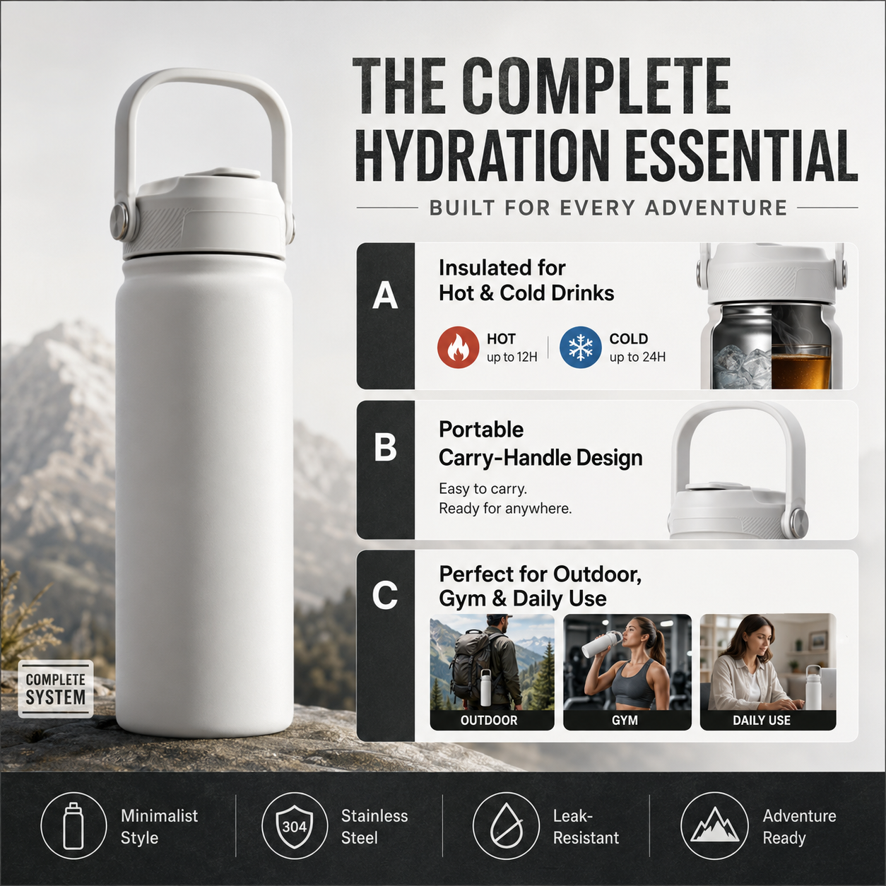 📢📢50% OFF !! ⏰Premium Stainless Steel Insulated Tumbler