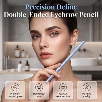 🥳2026 HOT SALE🥳💞50K+ SOLD!🔥♻️Double-Ended Waterproof Angled Eyebrow Pencil