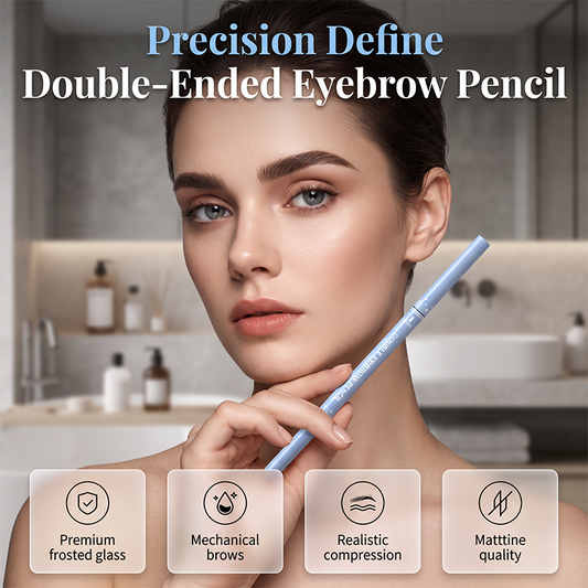 🥳2026 HOT SALE🥳💞50K+ SOLD!🔥♻️Double-Ended Waterproof Angled Eyebrow Pencil