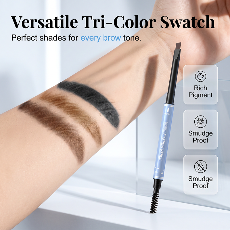 🥳2026 HOT SALE🥳💞50K+ SOLD!🔥♻️Double-Ended Waterproof Angled Eyebrow Pencil