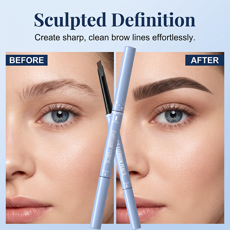 🥳2026 HOT SALE🥳💞50K+ SOLD!🔥♻️Double-Ended Waterproof Angled Eyebrow Pencil