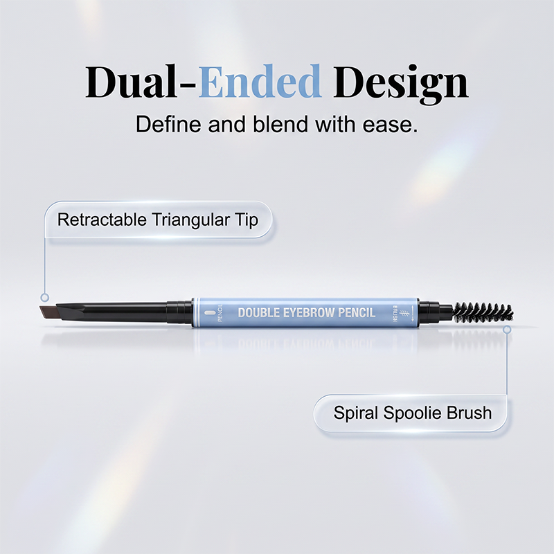 🥳2026 HOT SALE🥳💞50K+ SOLD!🔥♻️Double-Ended Waterproof Angled Eyebrow Pencil
