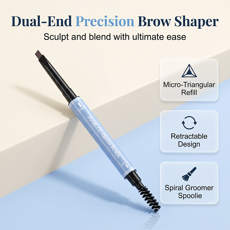 🥳2026 HOT SALE🥳💞50K+ SOLD!🔥♻️Double-Ended Waterproof Angled Eyebrow Pencil