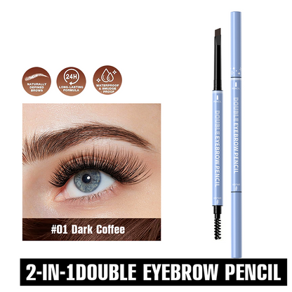 🥳2026 HOT SALE🥳💞50K+ SOLD!🔥♻️Double-Ended Waterproof Angled Eyebrow Pencil