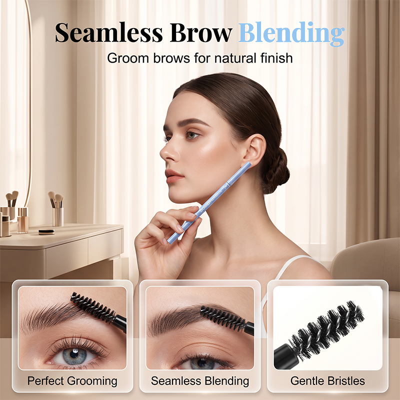 🥳2026 HOT SALE🥳💞50K+ SOLD!🔥♻️Double-Ended Waterproof Angled Eyebrow Pencil