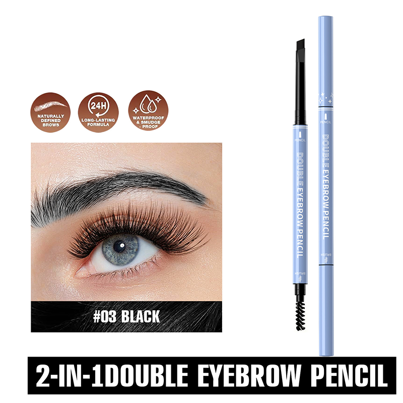 🥳2026 HOT SALE🥳💞50K+ SOLD!🔥♻️Double-Ended Waterproof Angled Eyebrow Pencil