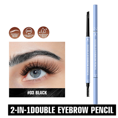 🥳2026 HOT SALE🥳💞50K+ SOLD!🔥♻️Double-Ended Waterproof Angled Eyebrow Pencil