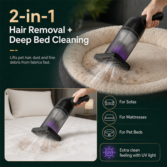 ⏳LAST DAY SALE!!🌿Handheld Cordless Mattress Vacuum Cleaner