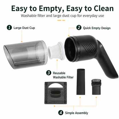 ⏳LAST DAY SALE!!🌿Handheld Cordless Mattress Vacuum Cleaner