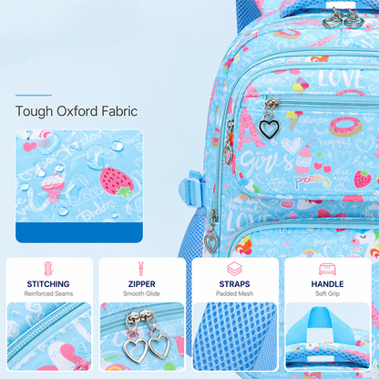 📢📢50% OFF !! ⏰💯Girls' Cute Multi-Pocket School Backpack
