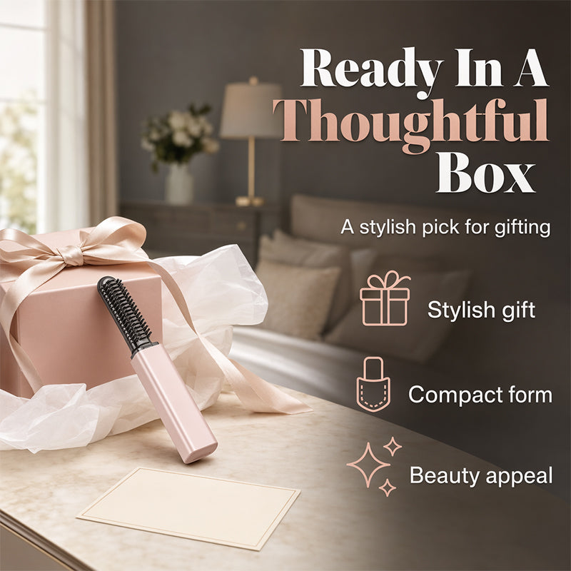 ⏳🔥LIMITED-TIME 50% OFF! ⏰✨ Portable Wireless Mini Hair Styler – Tame Flyaways & Frizz in Seconds – Perfect for Bang Touch-Ups On the Go! 💇‍♀️