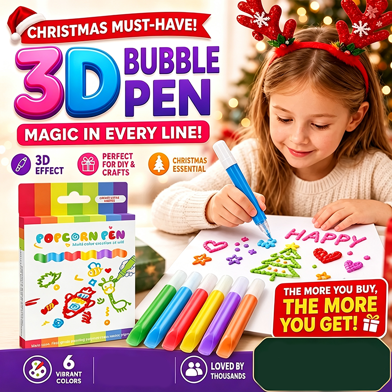 📢📢50% OFF !! ⏰3D Puffy Paint Pens for Kids