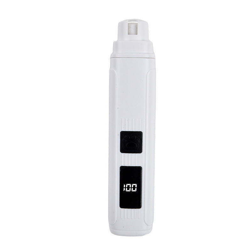 🐾 Electric Pet Nail Grinder with LED Power Display💡 Low Noise Painless Dog Cat Paw Grooming