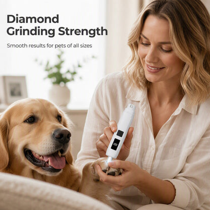 🐾 Electric Pet Nail Grinder with LED Power Display💡 Low Noise Painless Dog Cat Paw Grooming