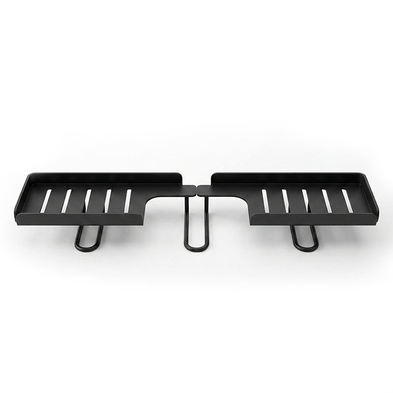 🥳2026 HOT SALE🥳💞50% OFF!✨ 💝Steel Folding Storage Rack—A storage rack that requires no drilling and can be mounted above a faucet, featuring adjustable brackets for smooth drainage and easy cleaning with a damp cloth