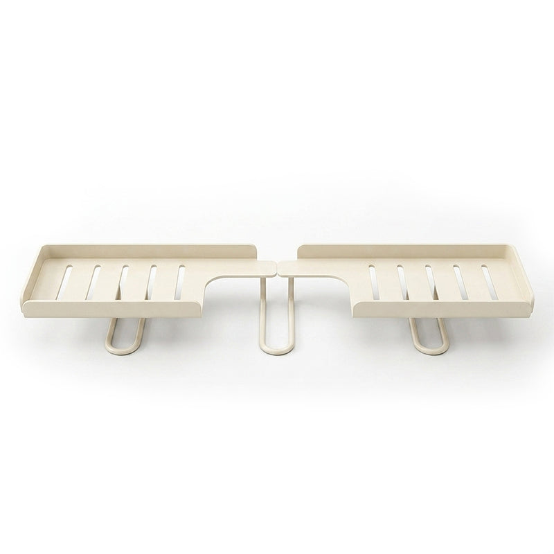 🥳2026 HOT SALE🥳💞50% OFF!✨ 💝Steel Folding Storage Rack—A storage rack that requires no drilling and can be mounted above a faucet, featuring adjustable brackets for smooth drainage and easy cleaning with a damp cloth