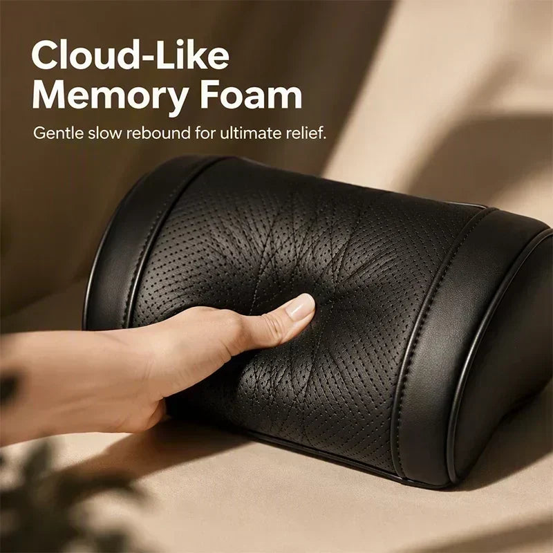 🚗💤 Relieve Driving Fatigue! Universal Memory Foam Car Headrest Neck Pillow, Ergonomic Support Auto Neck Cushion for Long Road Trips