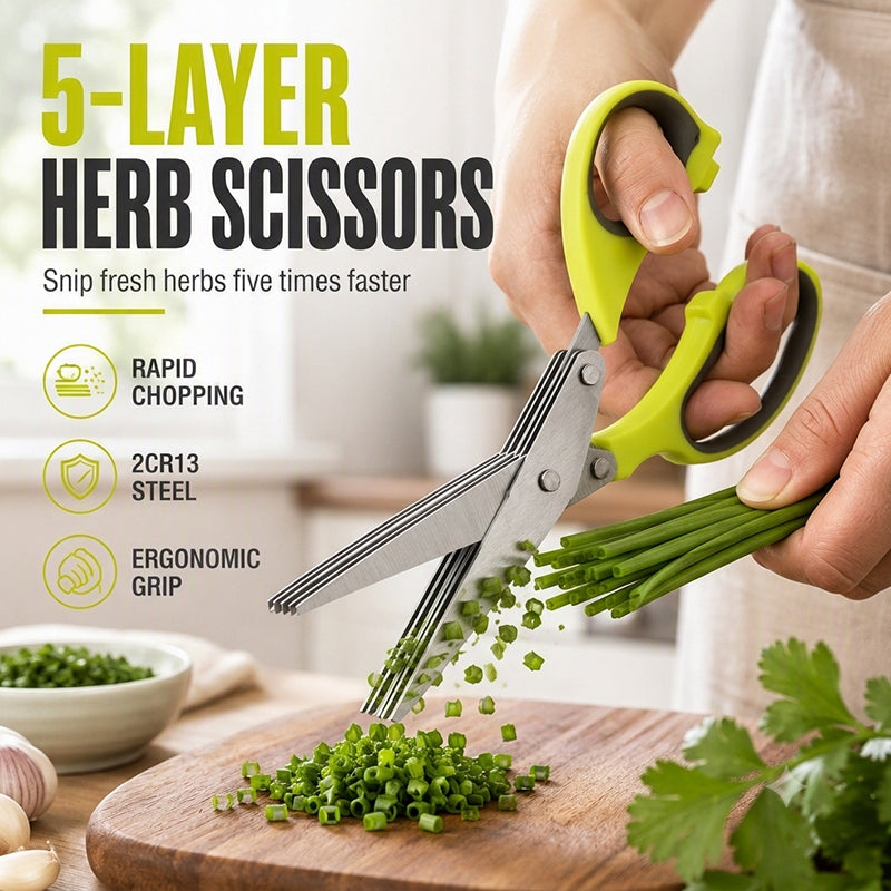 📢📢50% OFF !! ⏰Multi-Layer Stainless Steel Kitchen Scissors
