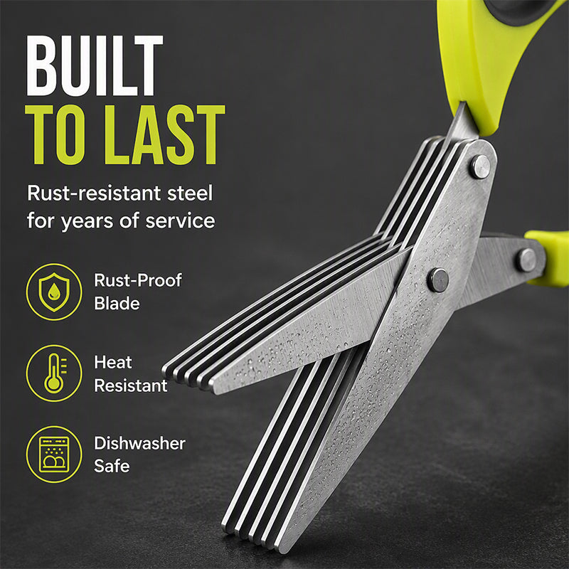 📢📢50% OFF !! ⏰Multi-Layer Stainless Steel Kitchen Scissors