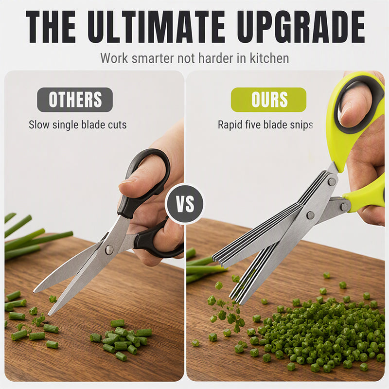 📢📢50% OFF !! ⏰Multi-Layer Stainless Steel Kitchen Scissors
