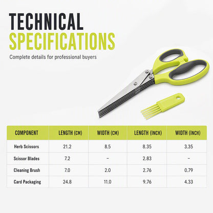 📢📢50% OFF !! ⏰Multi-Layer Stainless Steel Kitchen Scissors
