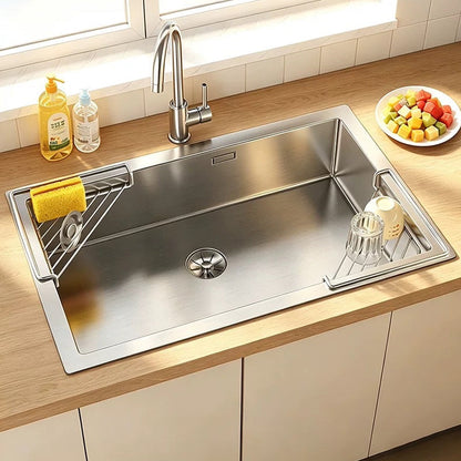 🧽 No More Slimy Sponges – Stainless Steel Corner Rack with Fast-Drain Tray. Keeps Counters Dry. US Stock