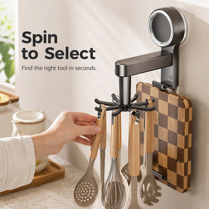 📢📢50% OFF !! ⏰Rotating Suction Cup Kitchen Hook