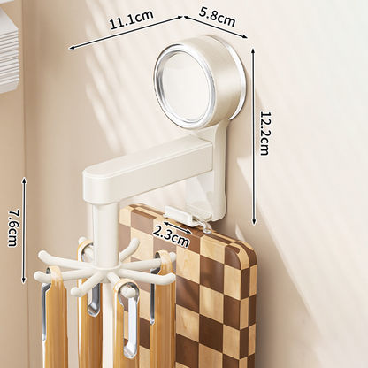 📢📢50% OFF !! ⏰Rotating Suction Cup Kitchen Hook