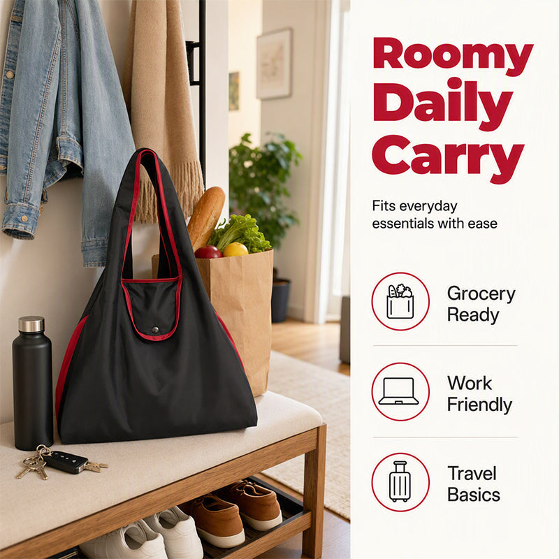 📢📢50% OFF !! ⏰Large Capacity Foldable Reusable Shopping Bag