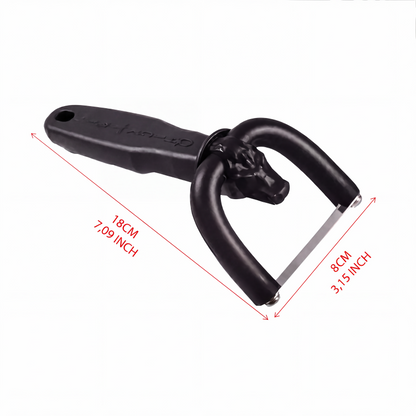 💞50K+ SOLD! 🥩🔪 50% OFF! Handheld Fat Trimmer for Beef & Pork – U-shaped curved holder targets surface fat without wasting lean meat. Stainless steel blade, ergonomic grip – prep like a pro! 🧑‍🍳✨