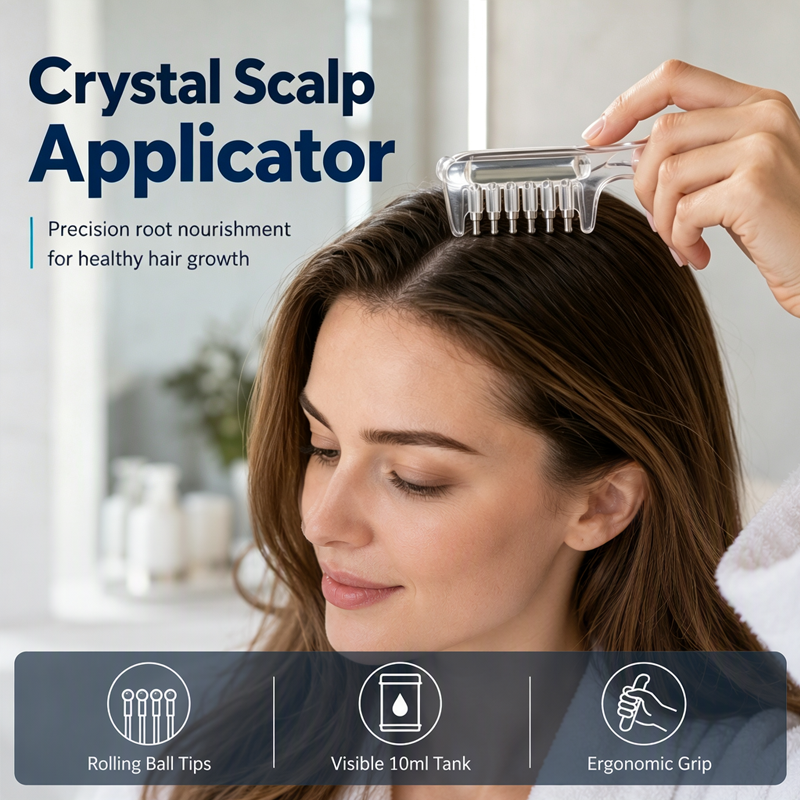 📢📢50% OFF !! ⏰Transparent Hair Oil Applicator Comb