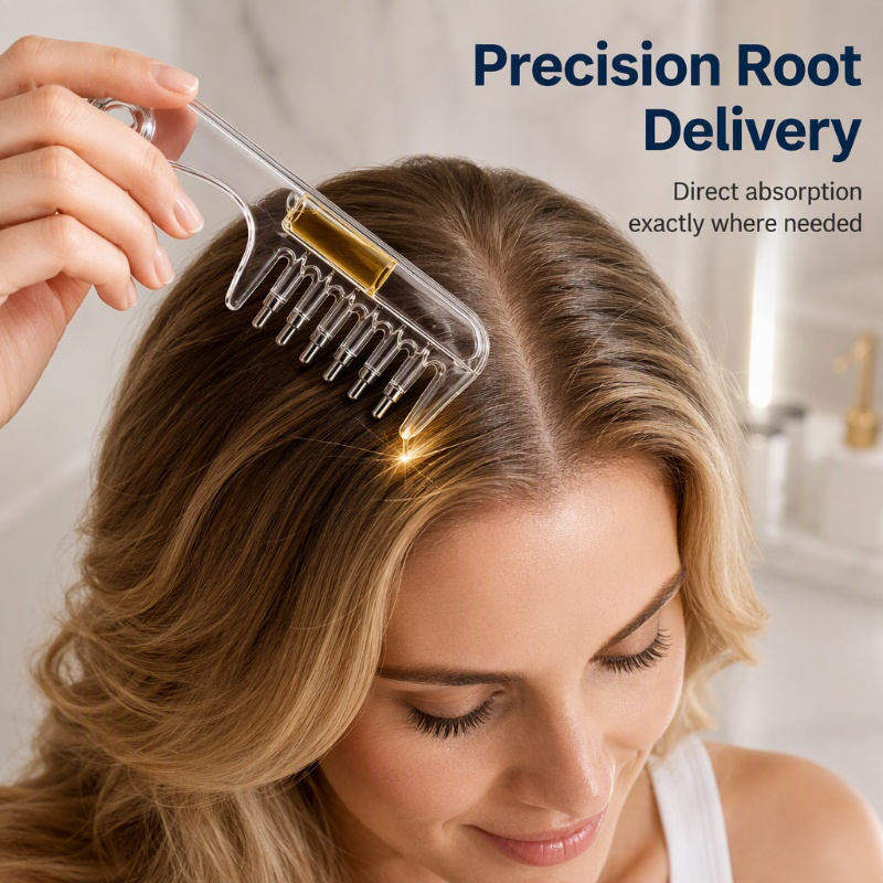 📢📢50% OFF !! ⏰Transparent Hair Oil Applicator Comb