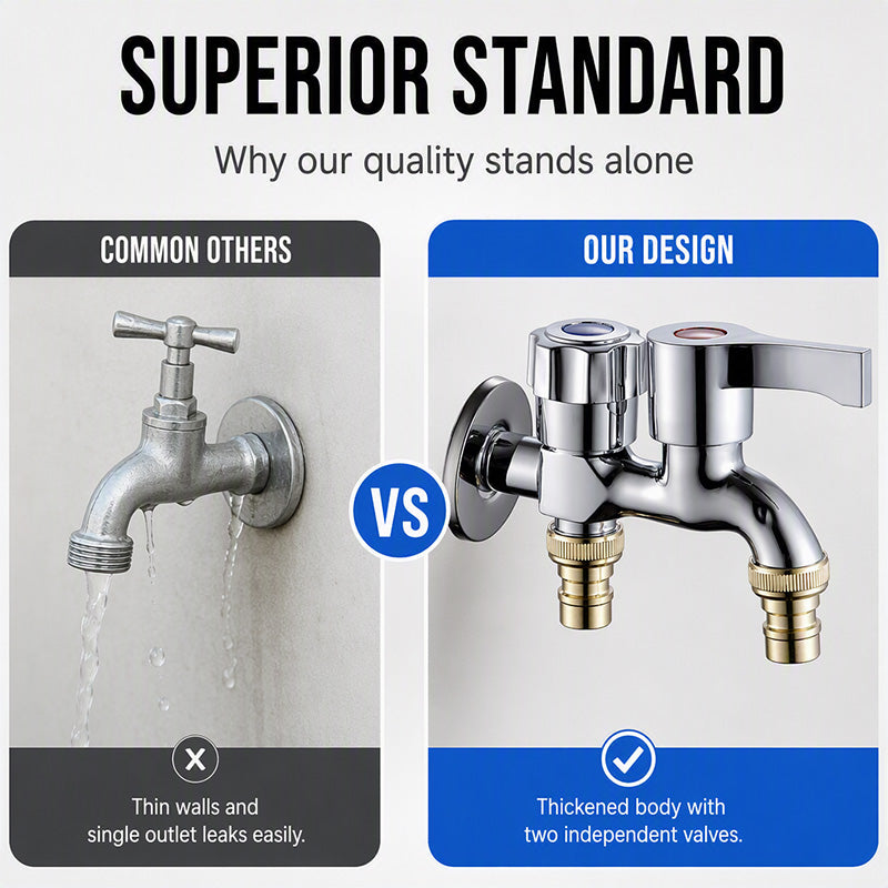 📢📢50% OFF !! ⏰Dual-Outlet Washing Machine Faucet