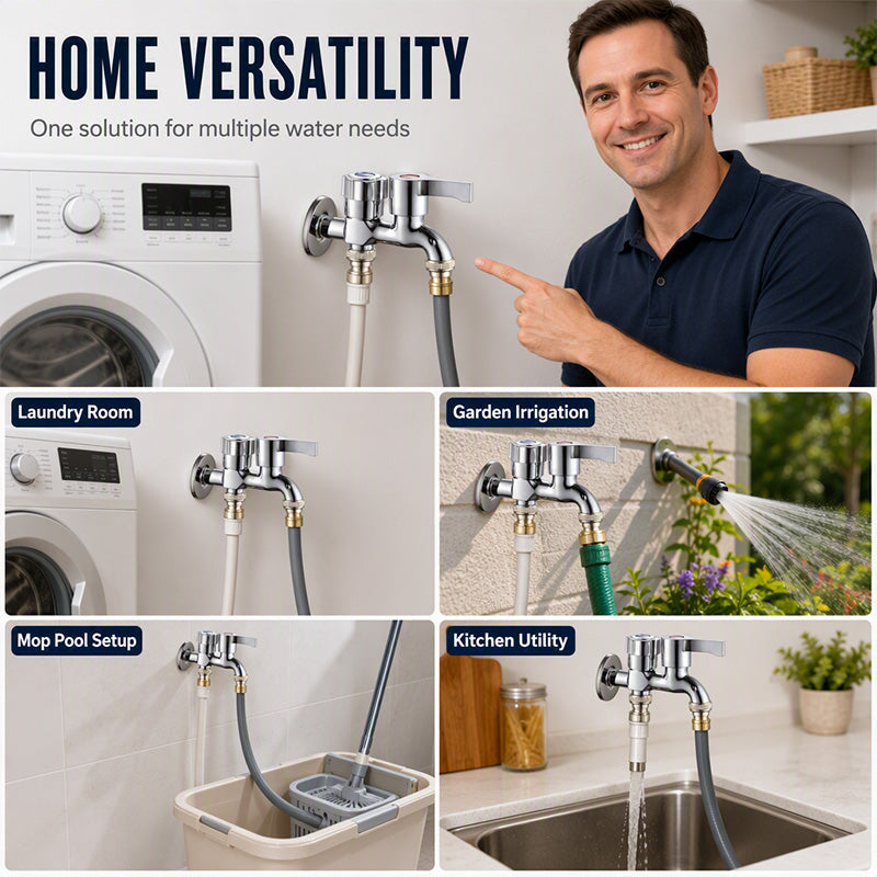 📢📢50% OFF !! ⏰Dual-Outlet Washing Machine Faucet