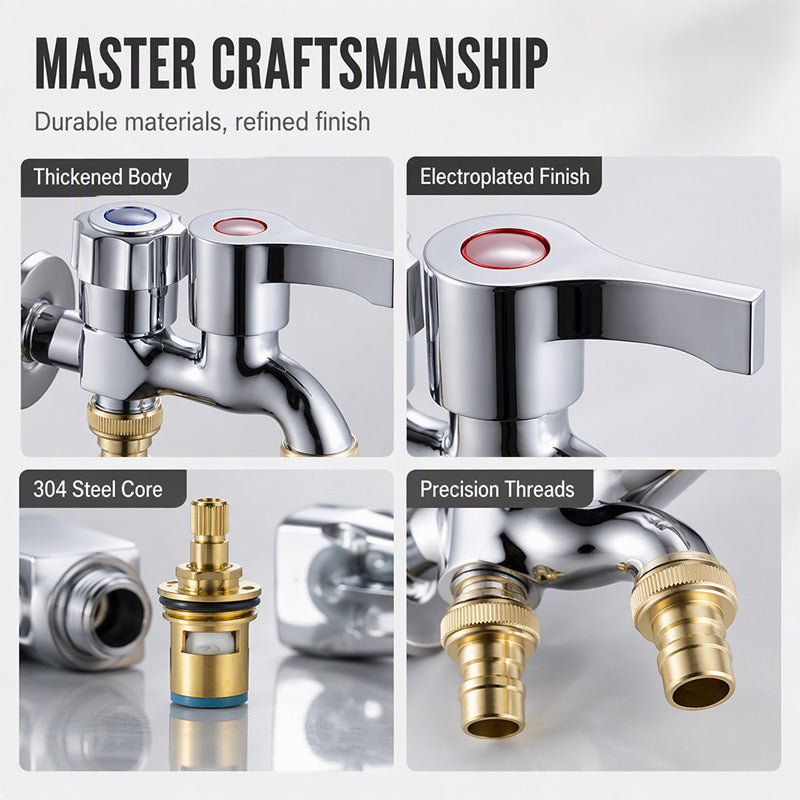 📢📢50% OFF !! ⏰Dual-Outlet Washing Machine Faucet